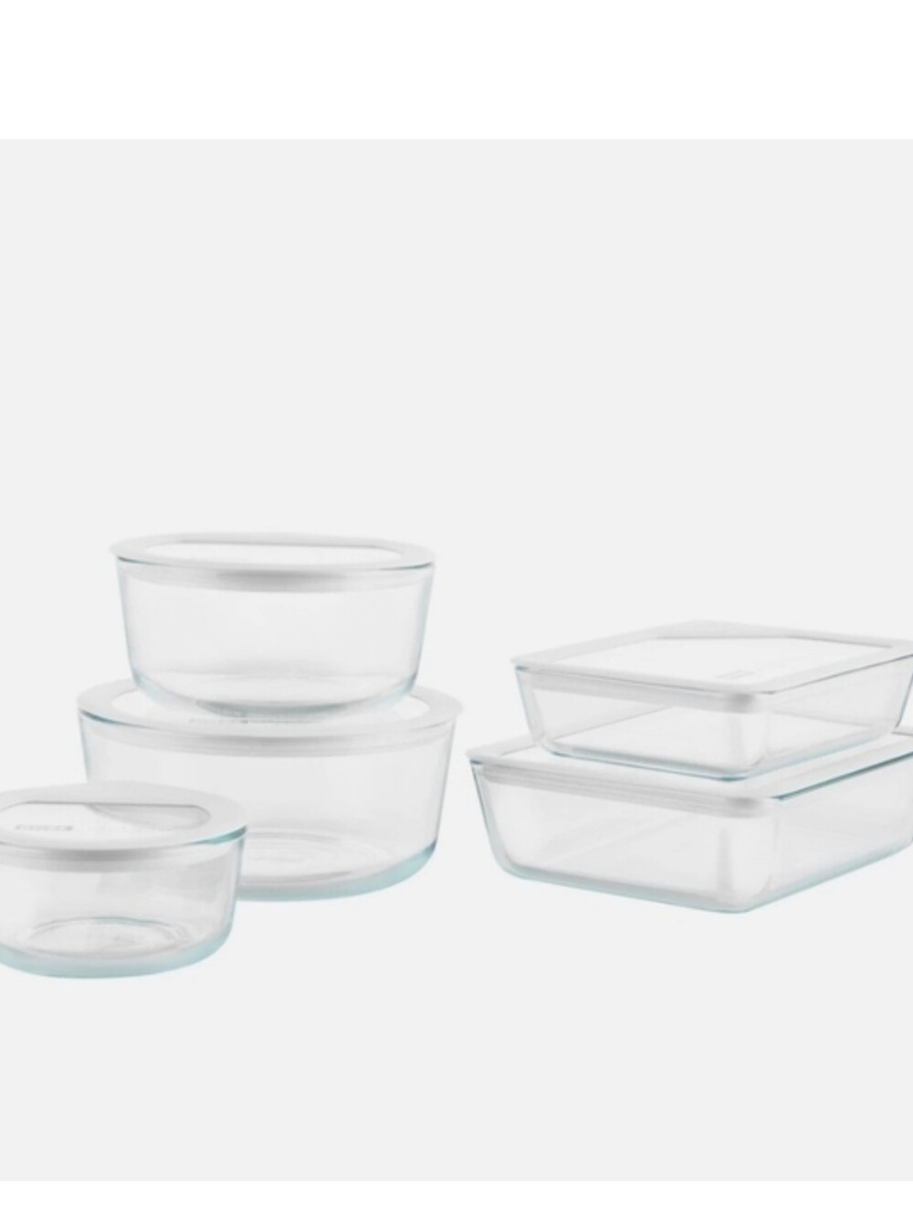 Pyrex 10-piece Ultimate Glass Food Storage Set New - Picture 2 of 4